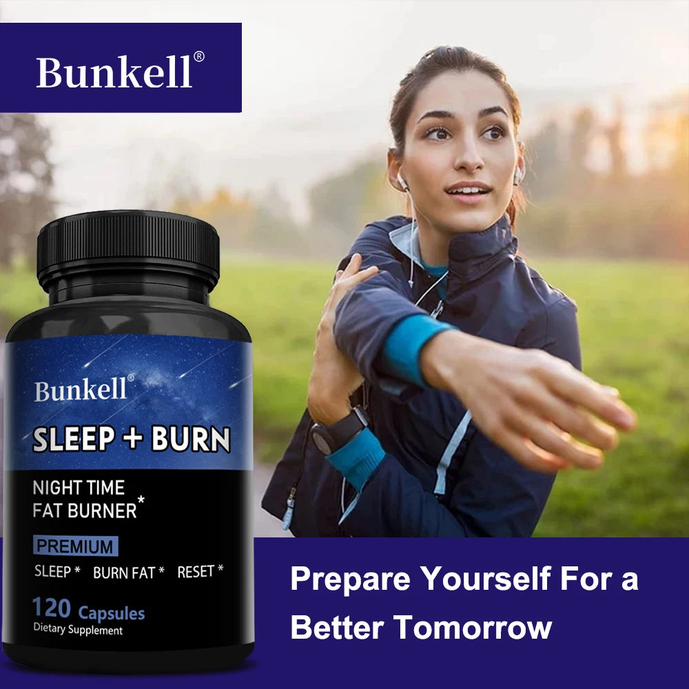 Night Fat Burner and Sleep Supplement - Boost Metabolism and Burn Fat Effectively, Weight Management, Melatonin Sleep Aid - TrendForce25