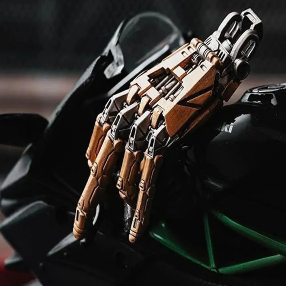 Robot Hand Pendant Movable Finger Joints Mechanical Bionic Hand Pendant Robot Hand Charm Jewelry for Men/Women