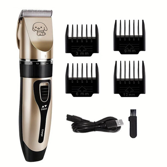 Pet Hair Trimmer Kit Electric Precision Clippers Perfect for Professional Grooming at Home, Ideal for Dogs and Cats - TrendForce25