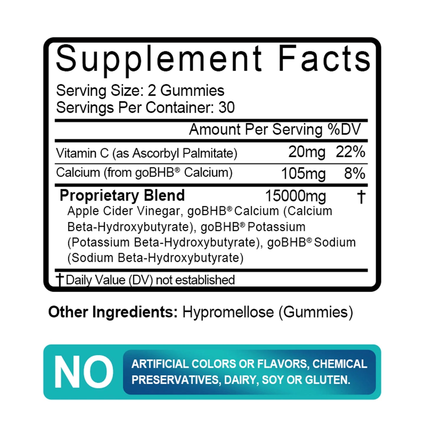 Keto Gummies - Burn Fat, Weight Management, Speed Up Metabolism, Digestive Health, Appetite Control - 60 Gummies