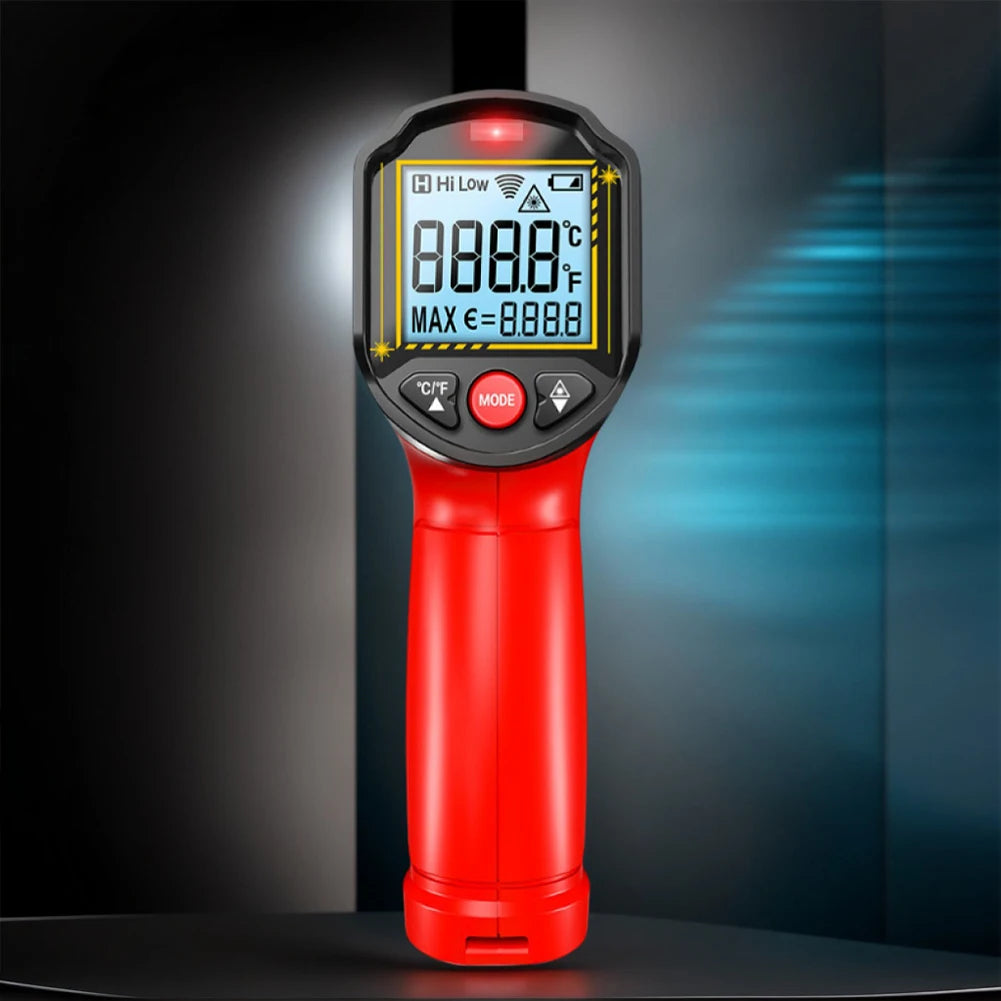Digital Infrared Thermometer -50~600℃ Non-Contact IR Thermometer Gun Pyrometer Tester Meter for Cooking Grilling Vehicle Repair