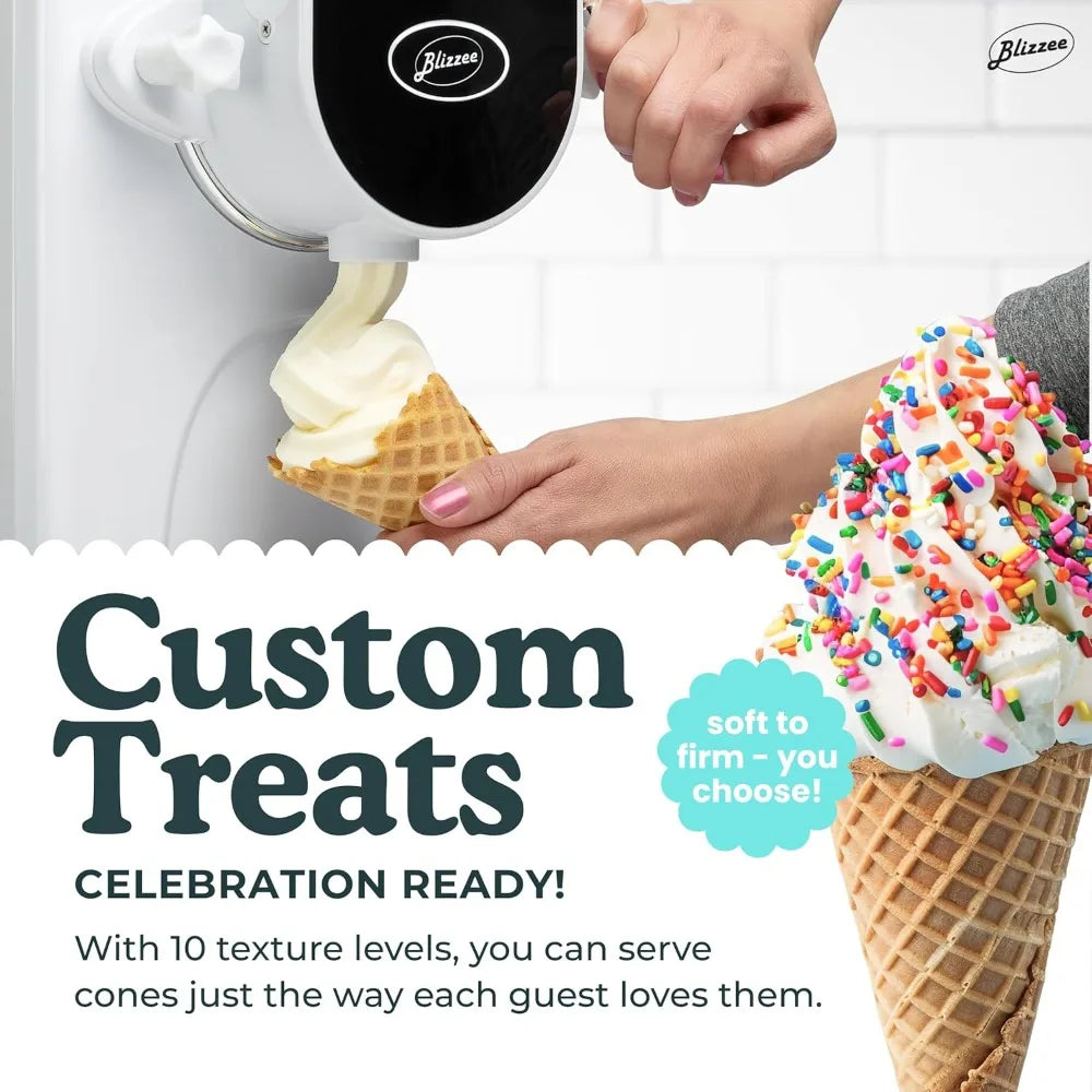 Soft Serve Ice Cream Machine ， for Soft Serve, Frozen Yogurt, Dairy Free Options and More