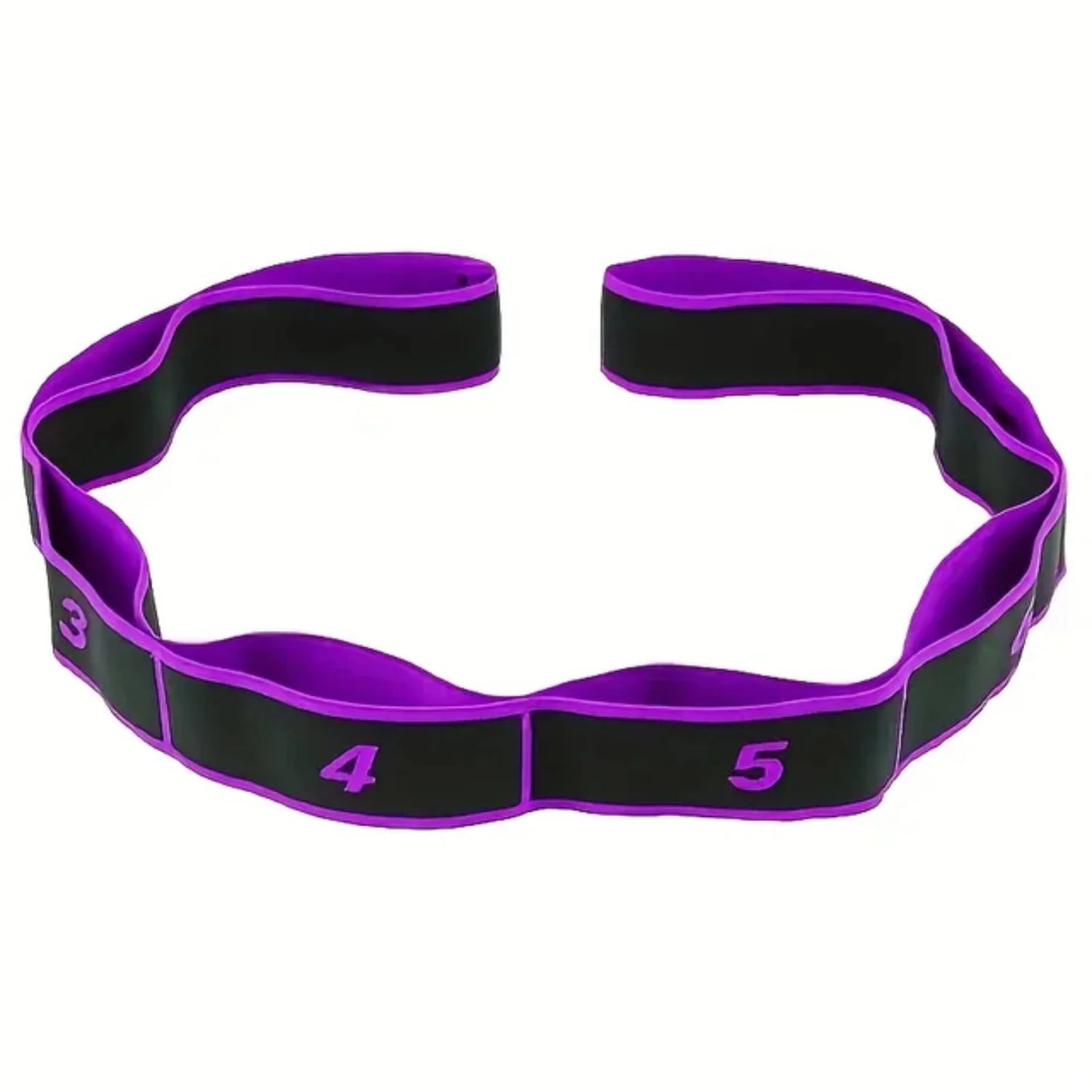 Yoga elastic Resistance Band Elastic band 8 separate rings Gymnastics stretch resistance band Gym elastic fitness training