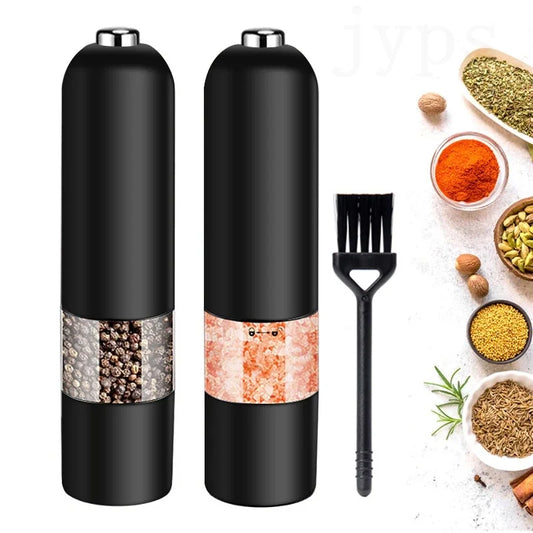 Automatic Salt Pepper Grinder Electric Spice Mill Grinder Seasoning Adjustable Coarseness Kitchen Tools Grinding For Cooking BBQ - TrendForce25