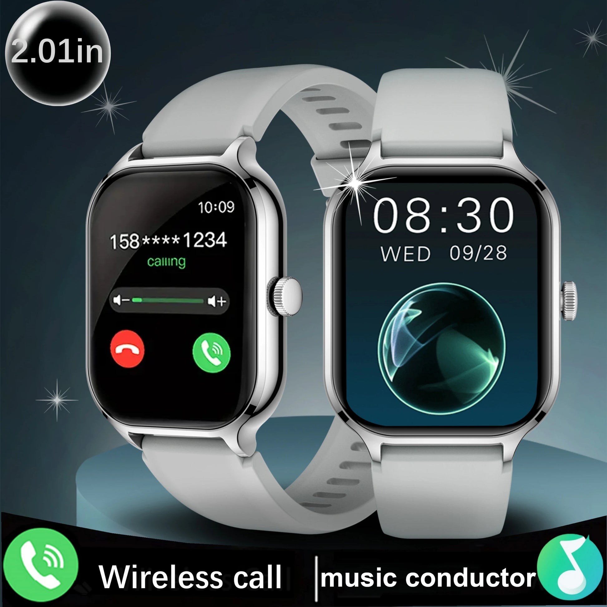 Smart watch, wireless calling/dial, multi-Sport mode, information reminder, Various APP Reminders,for iPhone/Andriod - TrendForce25