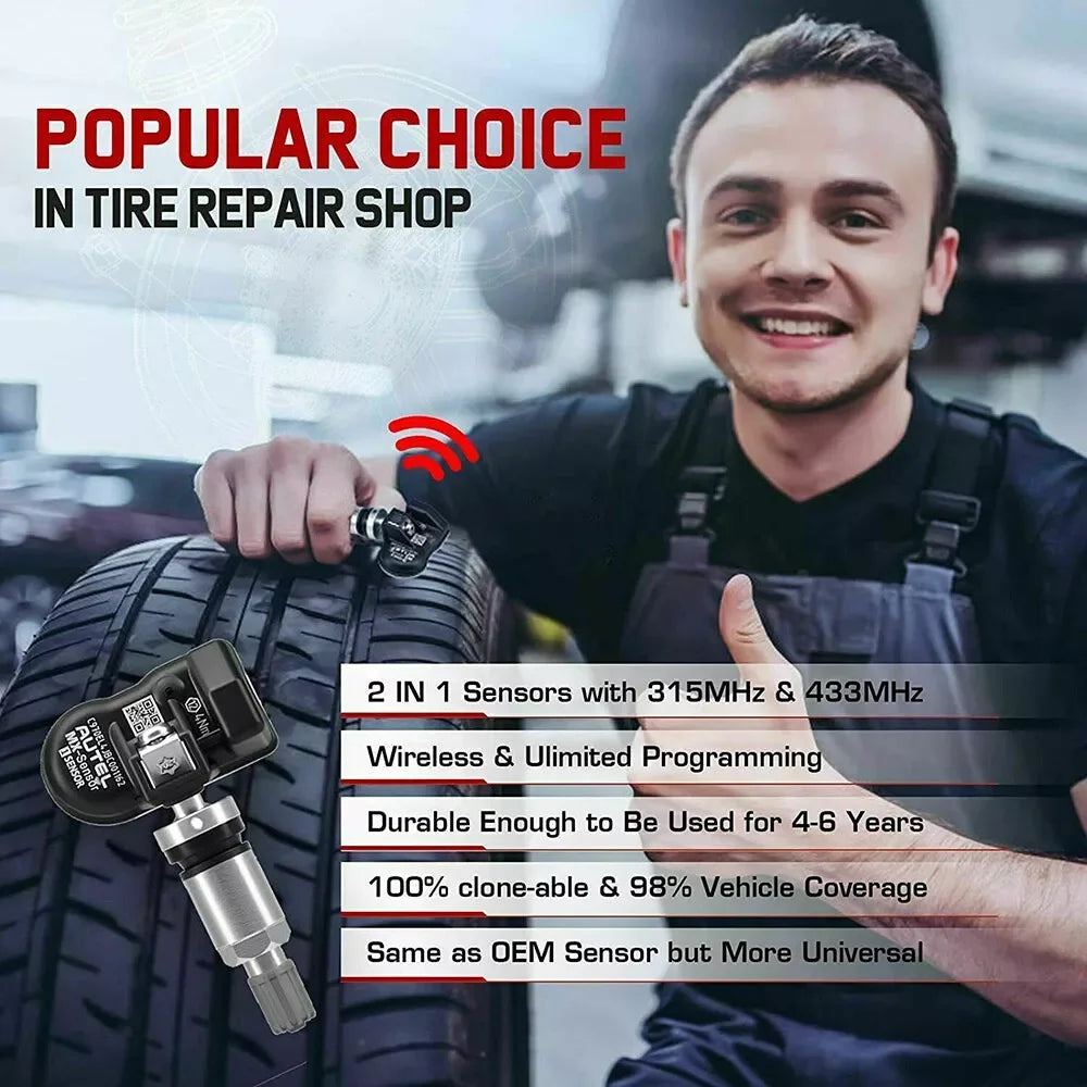 Autel MX Sensor 433 315MHZ TPMS Sensor Tire Repair Tools Scanner Tire Pressure Monitor Tester Programming MX-Sensor