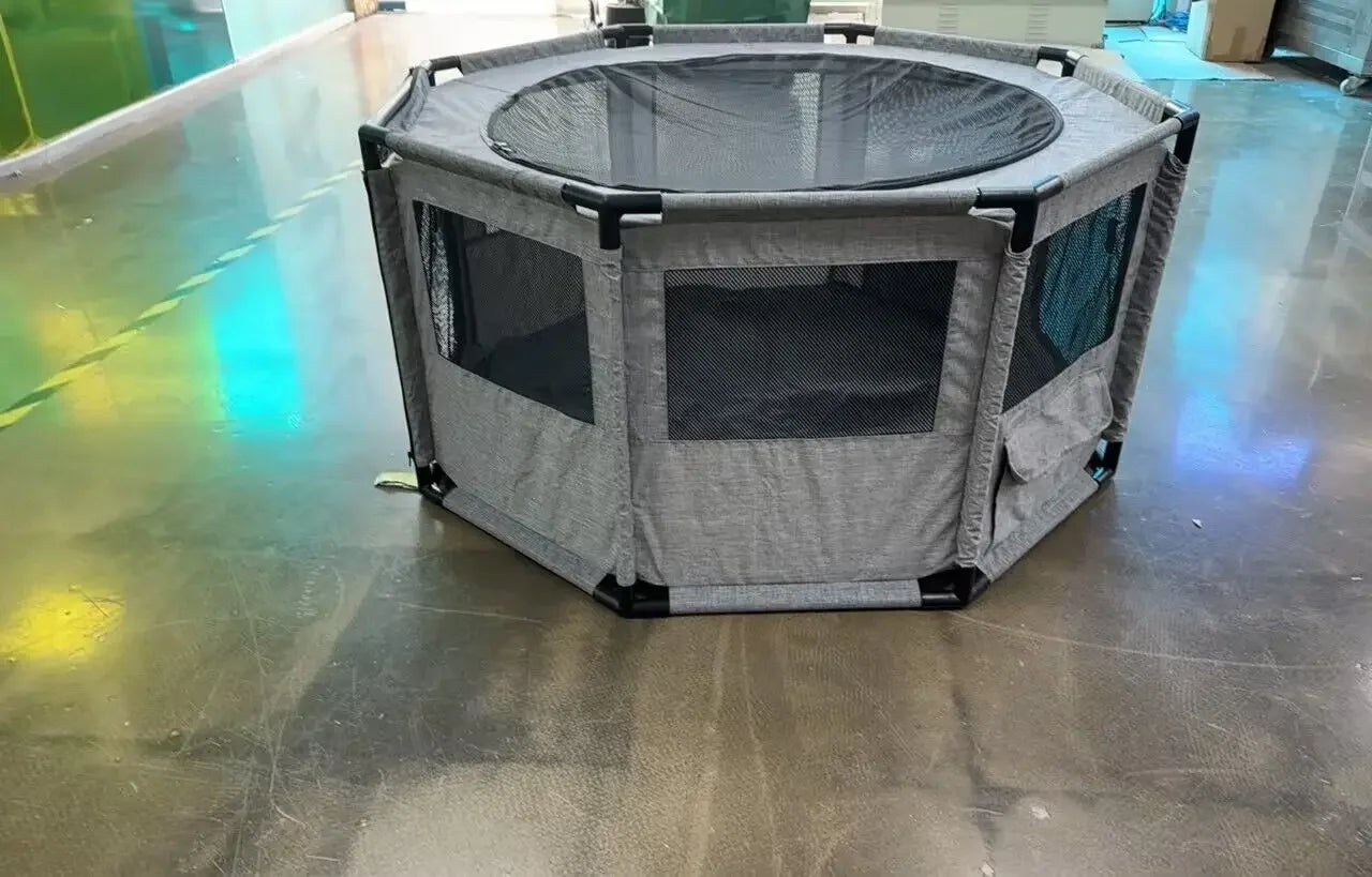 Dog Playpen, Cat Dog Crate Portable Pet Exercise Cage Kennel House Puppy Playpen Animal Playpen Indoor/Outdoor, Water-Resistant - TrendForce25