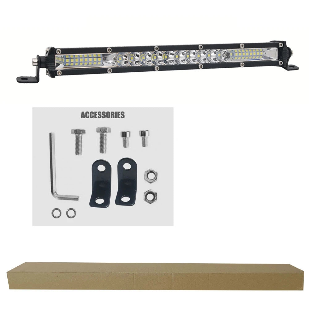 LED Light Bar Work Light 78W 120W 156W Super Slim LED Bar for Tractor 4X4 Offroad 4WD ATV Truck 12V 24V - TrendForce25