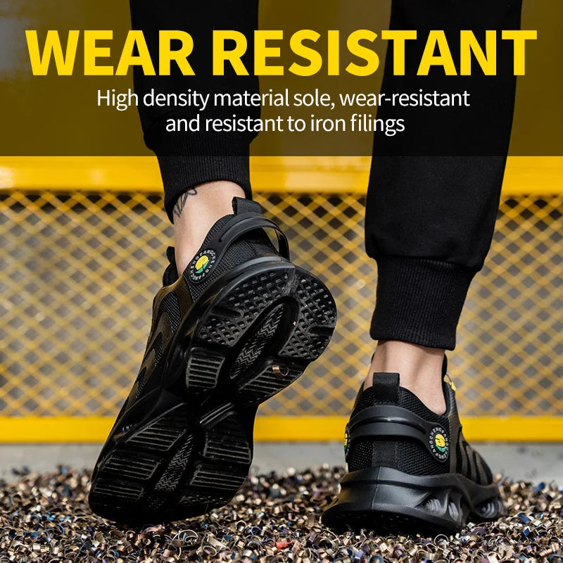 Lace-free, breathable, lightweight and comfortable anti-smashing and anti-puncture safety shoes - TrendForce25