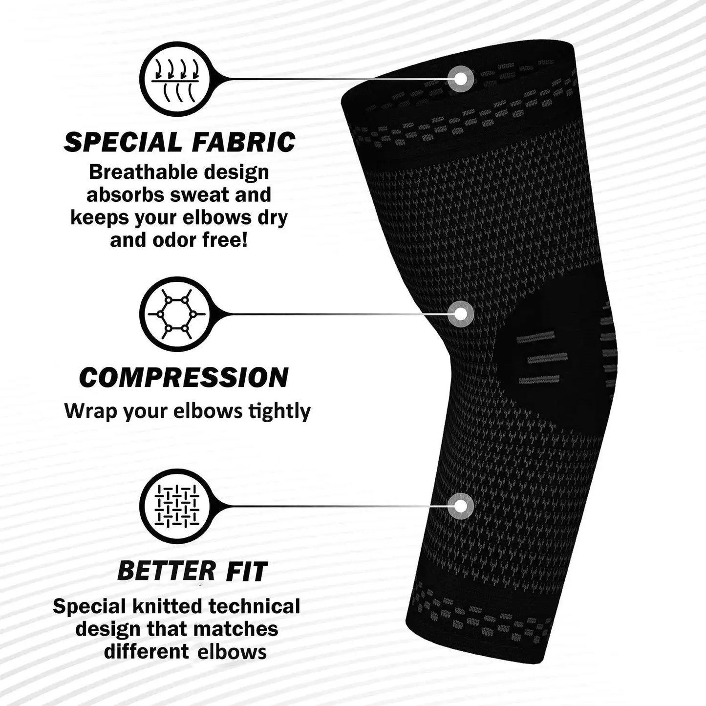 ARITAUM Elbow Compression Brace for tendonitis Relief, Tennis & Golf Support Sleeve for Arthritis, Bursitis, Weightlifting