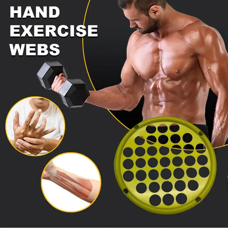 Hand Exercise Web Power Training Net Diameter 17.8cm Portable Round Hand Grip Round Supplies Wrist Resistance Web