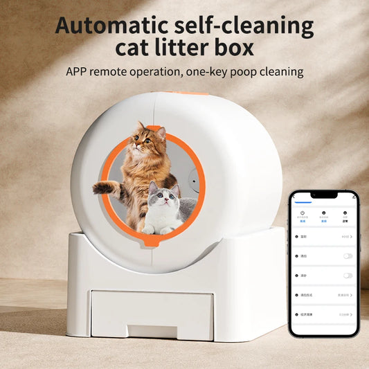Factory Bulk Low Price Tuya APP Control Smart Cat Litter Box Toilet Robot for Cats Super Large Automatic Cat Toilet Litter Box
