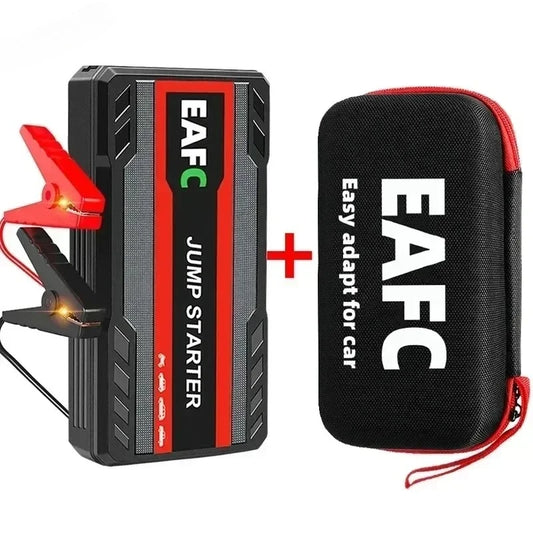 EAFC Jump Starter Power Bank 12V Booster for Car Start 600A Quick Charger Auto Starting Device Powerbank Device Petrol Diesel