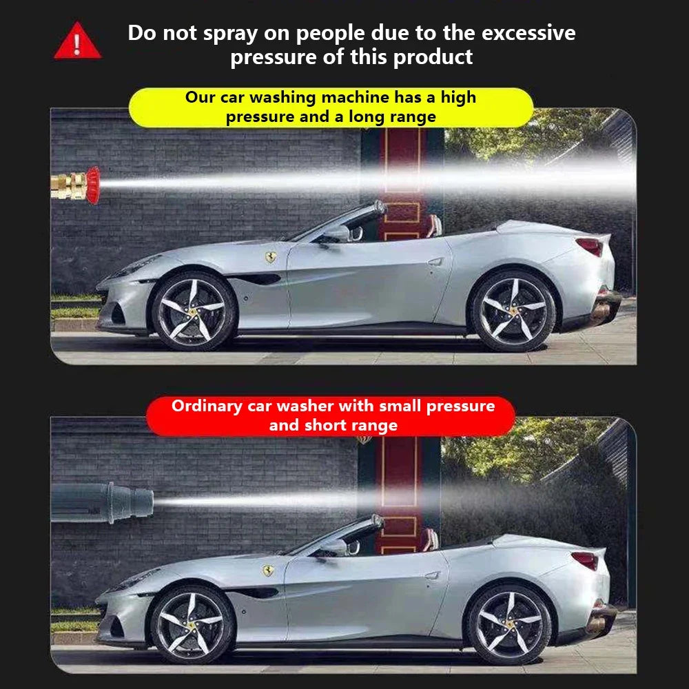 Wireless High Pressure Car Washer 30000mAh Car Wash Water Machine Gun With Li-ion Battery Self Priming Sustain Washing - TrendForce25