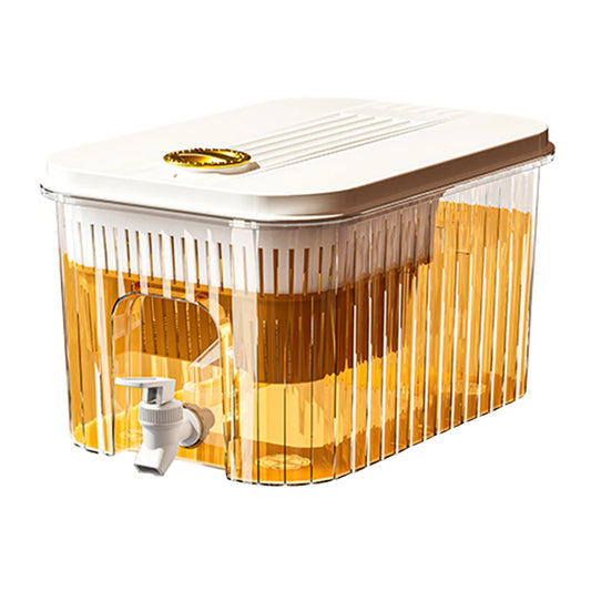 4.5L Cold Water Pitcher Large Capacity Portable Jug Beverage Gallon Juice Jug Cold Kettle with Faucet for Parties and Daily Use