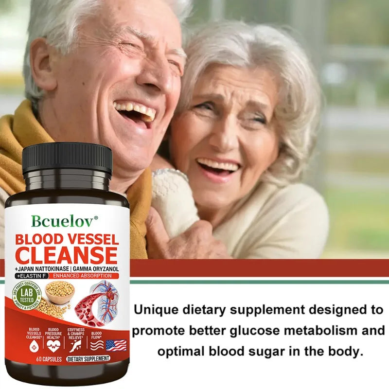 Vascular Cleanser, Helps Purify the Blood, Lowers Cholesterol, and Promotes Overall Cardiovascular Health, 120 Capsules - TrendForce25