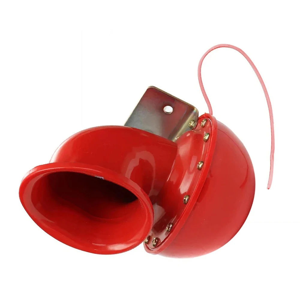 12V 200dB Super Loud Car Horn Red Cow Sound Metal Horn for Truck Train Ship Motorcycle Car Truck Ship
