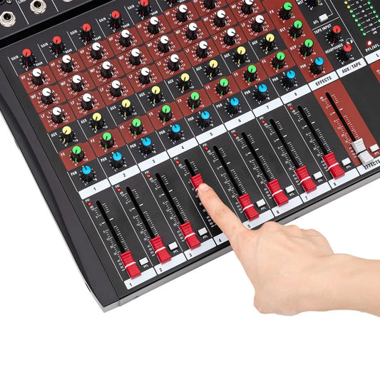 8 Channel bluetooth Live Studio Audio Mixer Sound Mixing Console USB Digtal Mic