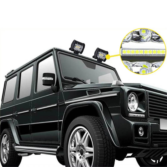 2/4 Pack 60W LED Car Work Light Bar, Dustproof LED Pods Light Bar, High-Brightness External Auxiliary Light Bar 12V Vehicles