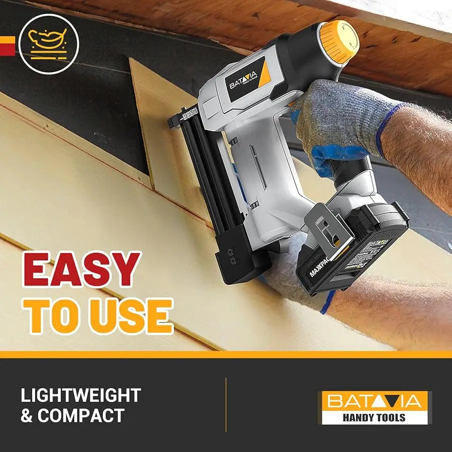 20V Nail Gun Battery Powered, 18 Gau  2 in 1 Cordless Brad Nailer Stapler for Home Improvement and Woodworking, Electric Staple