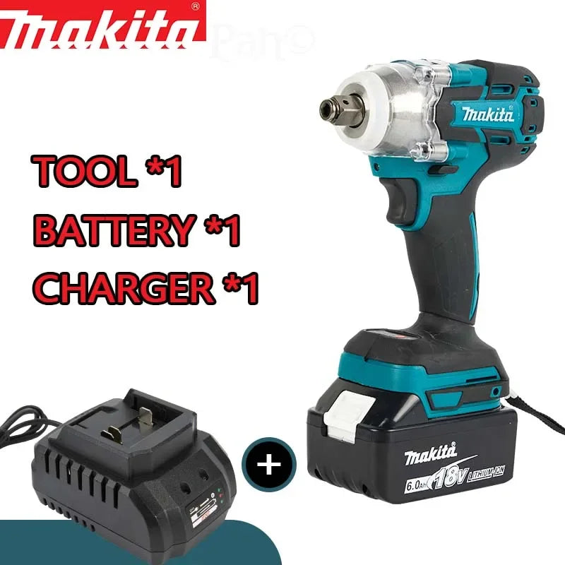 Makita DTW285 520N.M Impact Electric Wrench Brushless Wrench Cordless Tool Power Tools Rechargeable For Makita 18V Battery - TrendForce25