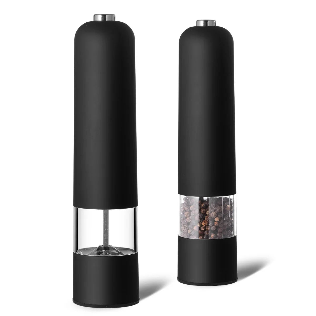 Automatic Salt Pepper Grinder Electric Spice Mill Grinder Seasoning Adjustable Coarseness Kitchen Tools Grinding For Cooking BBQ - TrendForce25