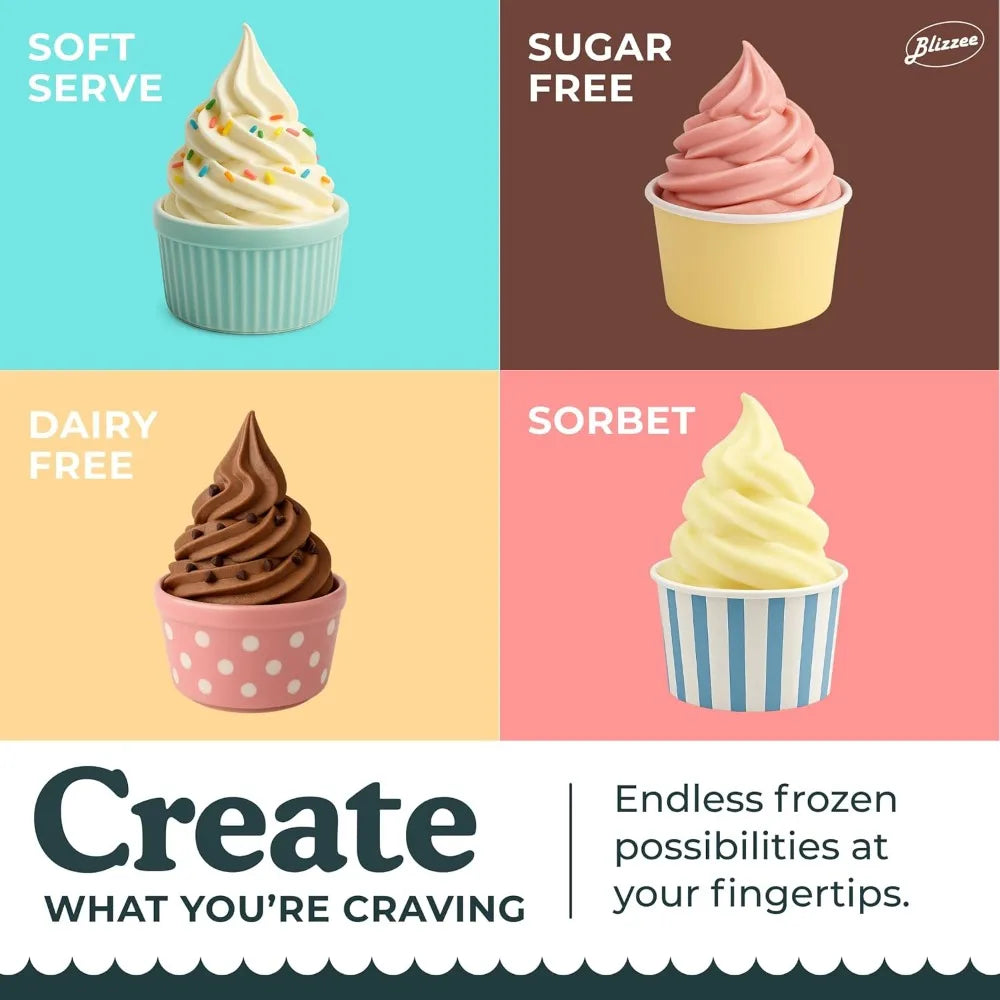 Soft Serve Ice Cream Machine ， for Soft Serve, Frozen Yogurt, Dairy Free Options and More