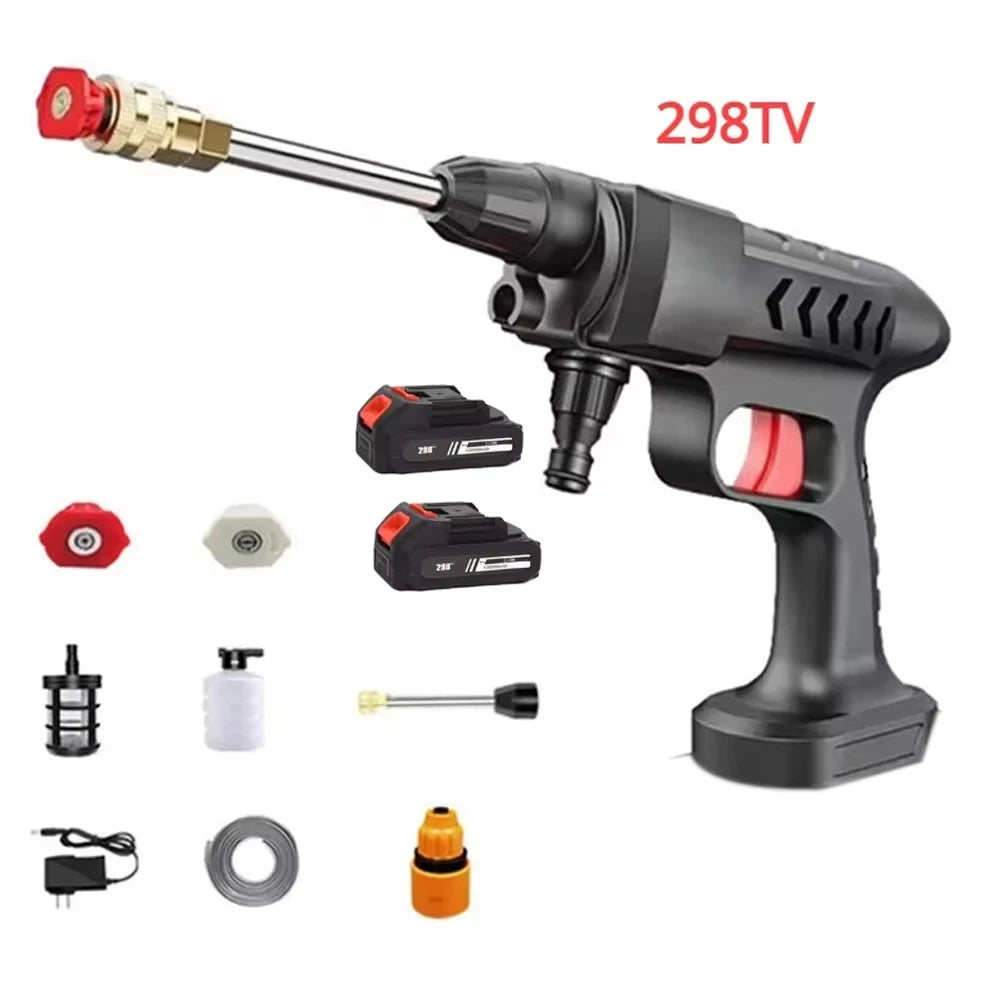 30000/20000/10000mAh 60Bar Car Wash High Pressure Washer Water Gun Car Accessory Cleaner for Auto Home Garden Cleaning Machine
