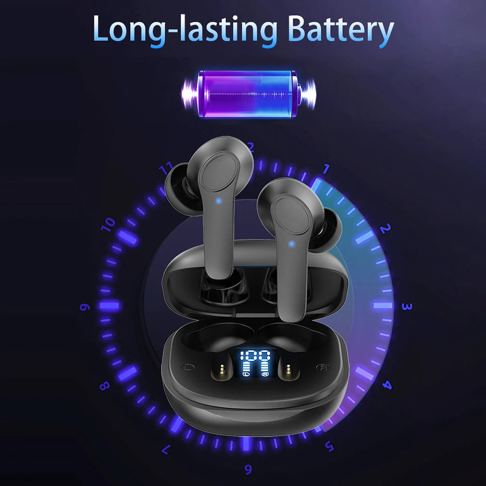 144 Languages Real Time Translator Earbuds 99% Accuracy Wireless BT Two-Way Voice Translator Noise Cancelling Translator Headset