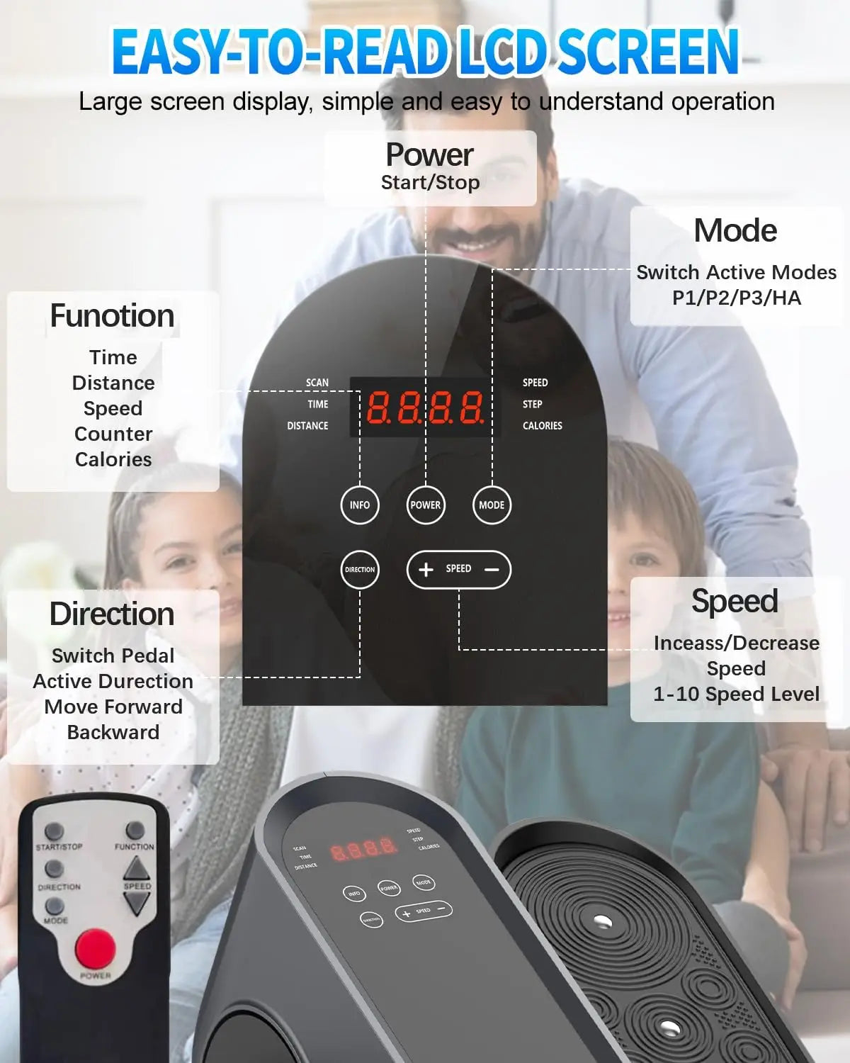 Under Desk Elliptical Machine, Electric Ellipse Leg Exerciser While Sitting for Seniors Adults, Leg Ercise Pro, Leg Exerciser Wh