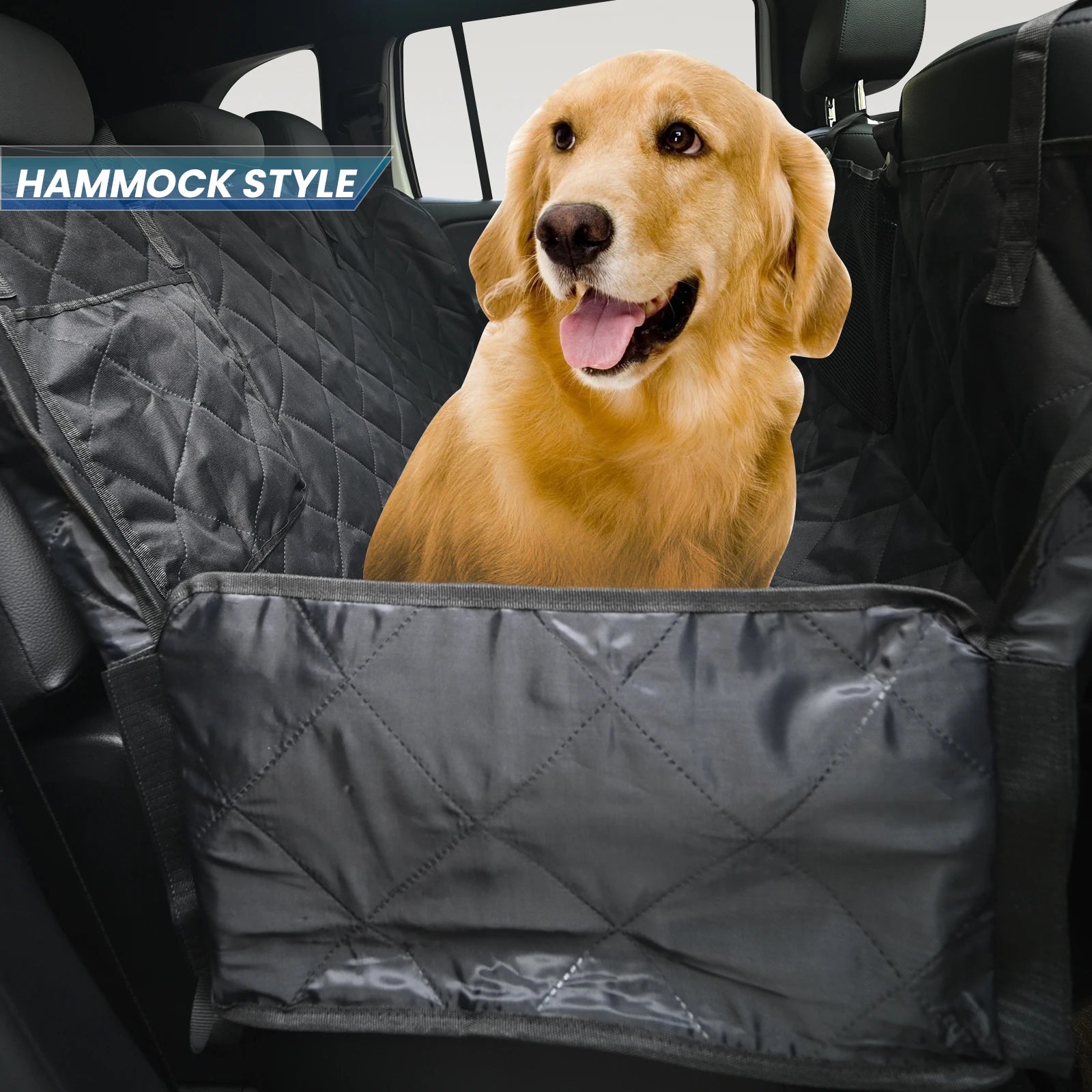 Car Dog Rear Seat Cover Waterproof Pet Travel Cargo Mat Hammock Dogs Rear Back Row Cushion Protector Safety Boot Trunk Pad Liner - TrendForce25