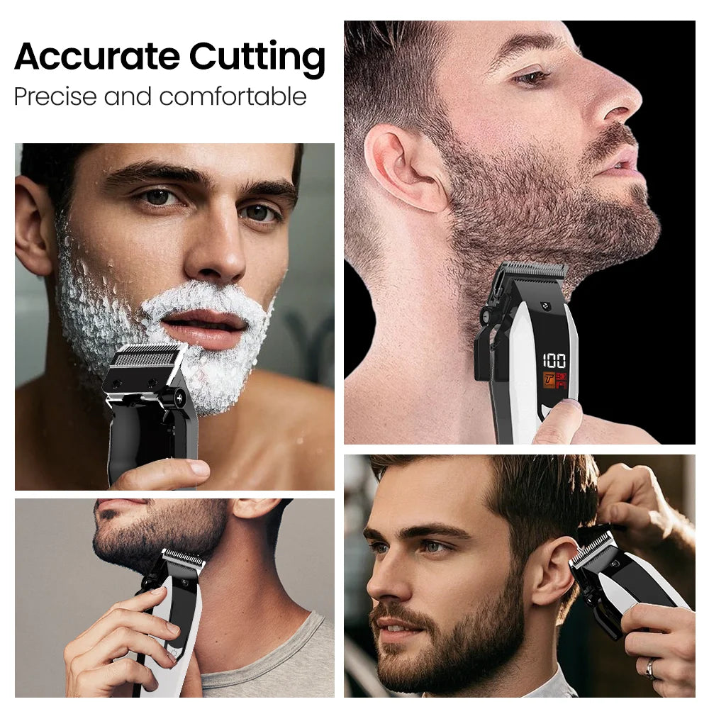 Sejoy Portable Combo Kit Barber Hair Clipper For Men Professional Electric Beard Hair Trimmer Rechargeable Haircut