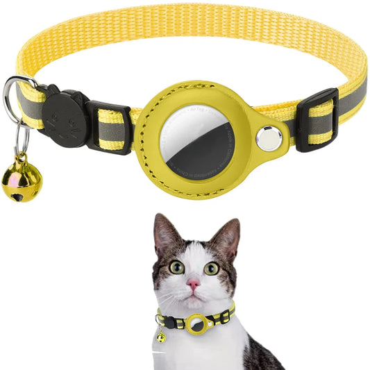 Cat Positioning Collar Protective Case with Reflective Bell for Apple Airtag - TrendForce25