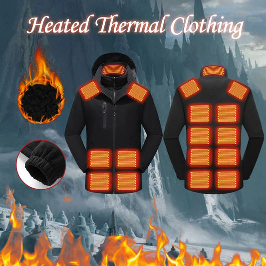 Mens Fall And Winter Control 15 Heating Clothing Liner Plus Jacket Combination Of Men Tactical Windproof Waterproof jacket