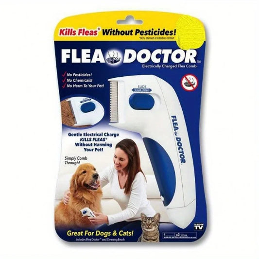 1pcs Cat & Dog lectitc Hlea Comb, hemoves oose Hai fleas,And Eggs:.lectronicice Remover, suitable For Cats, Dogs,And abits. Efec - TrendForce25