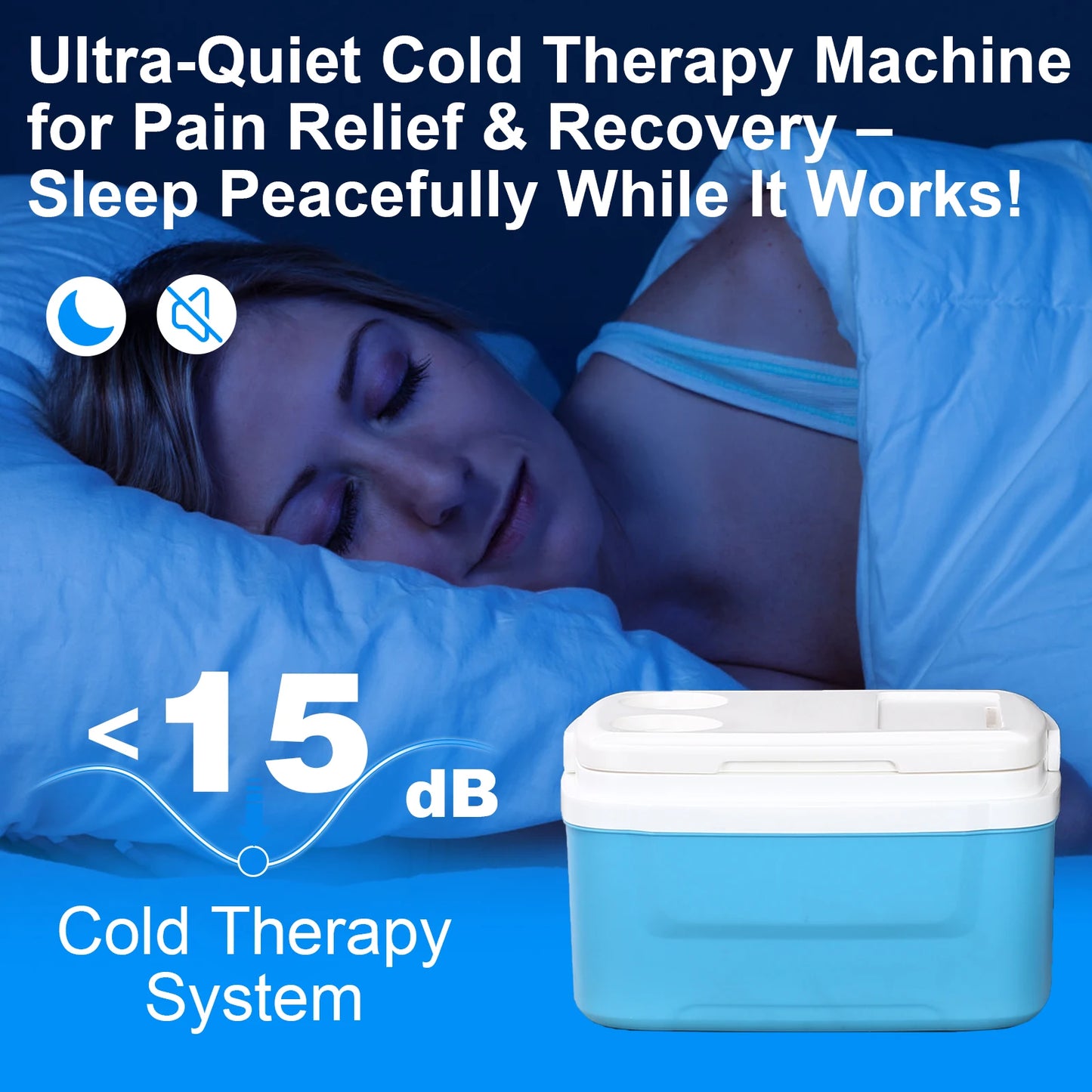 Ice Therapy Machine System for Knee After Surgery, Cold Therapy Machine Knee Replacement Recovery System, Cryotherapy Unit for S