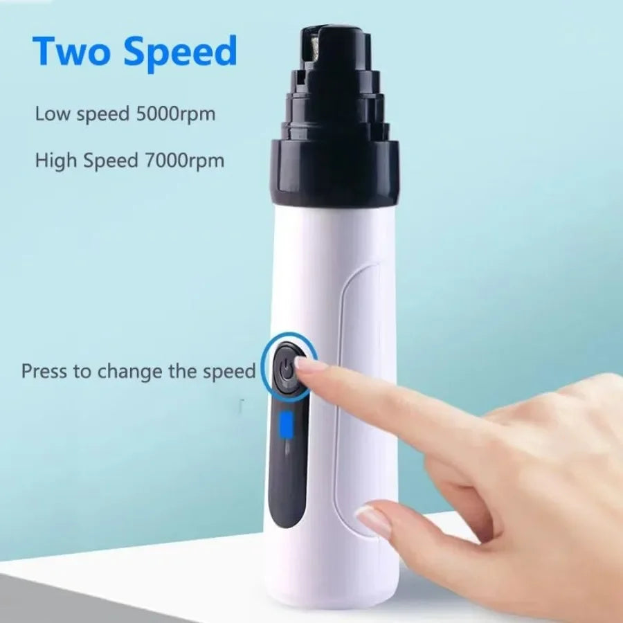 Silent Groom Pro Heusom Dog Nail Grinder Low Noise USB Rechargeable Pet Clipper for Painless and Safe Paw Grooming Trimming Ide