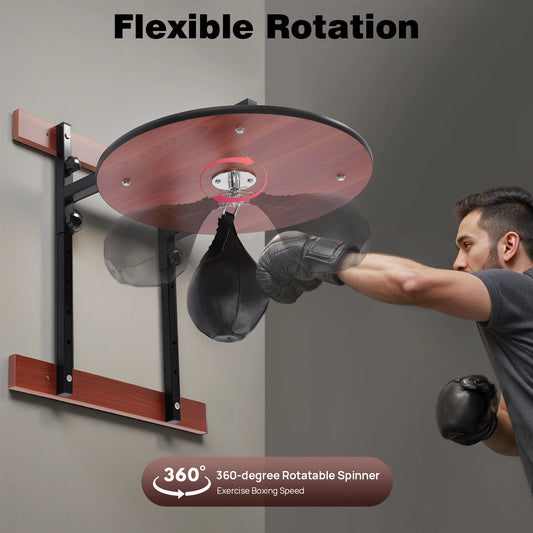 Heavy Duty Adjustable Speed Bag Platform Kit,Professional Wall Mounted Punching Ball Speed Bag Kit for Boxing Training, Exercise