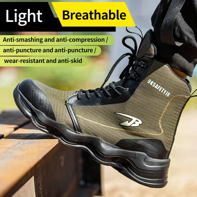 Fashionable breathable anti-smash and anti-puncture safety shoes - TrendForce25