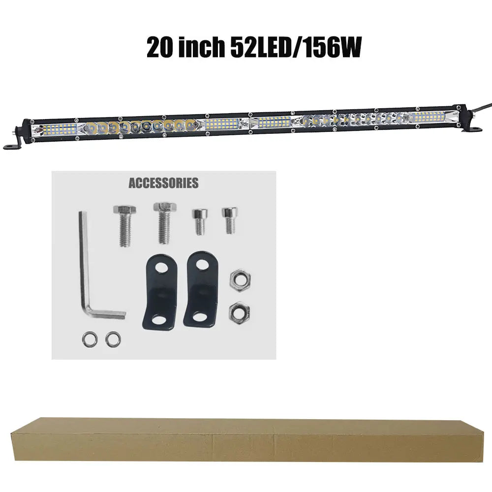 LED Light Bar Work Light 78W 120W 156W Super Slim LED Bar for Tractor 4X4 Offroad 4WD ATV Truck 12V 24V - TrendForce25