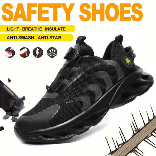 Lace-free, breathable, lightweight and comfortable anti-smashing and anti-puncture safety shoes - TrendForce25