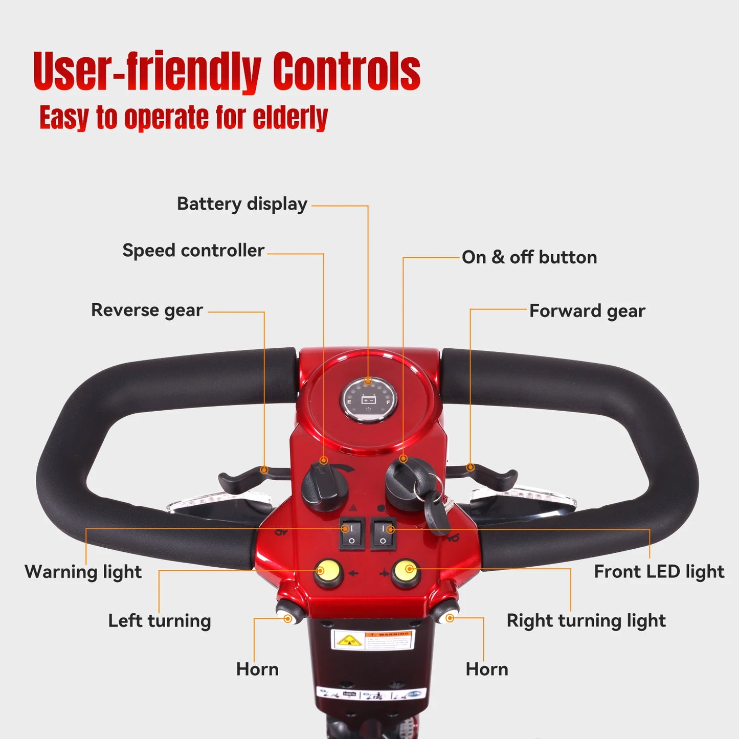 Unific Four-Wheeled Electric Scooter, 250W, 24V 20AH, 4.8MPH Max Speed, 21 Miles Range, Ideal For Short Trips and Urban Living