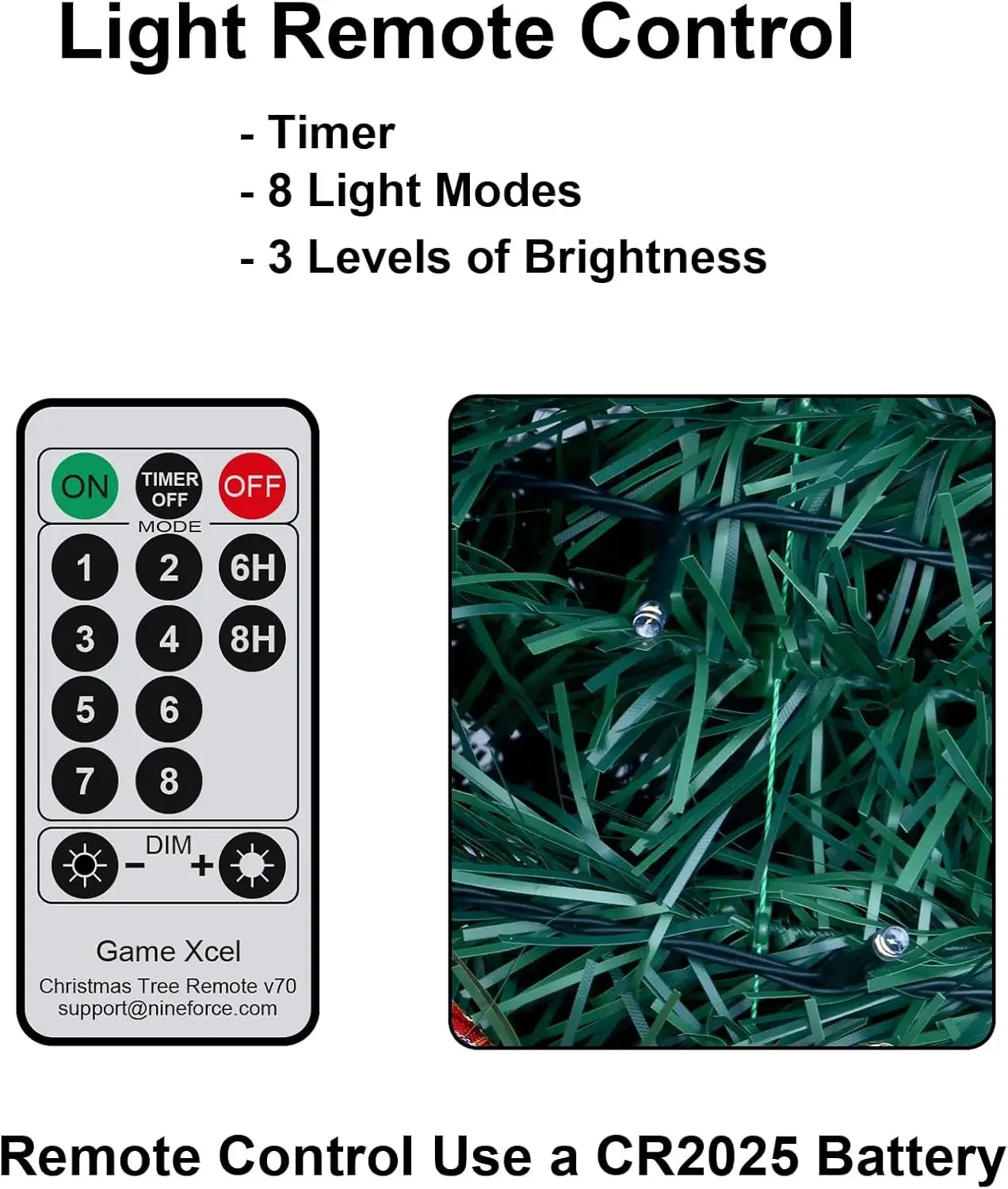 Pop up Christmas Tree - 6 Ft Pre-lit Christmas Tree with Remote Fully Decorated with 200 LED Lights, White & Gold Ribbon