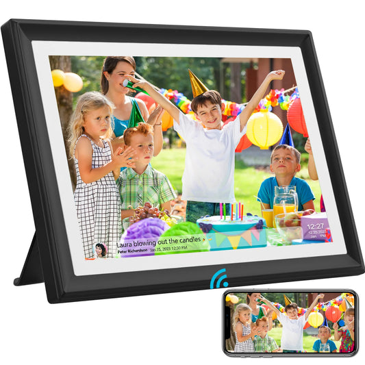 32GB SSA 10.1 Inch Smart WiFi Digital Photo Frame 1280x800 IPS LCD Touch Screen,Best Christmas gift for friends and family - TrendForce25