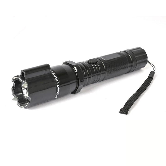 Self-defense Flashlight - Rechargeable, High Current, Super Bright 2-in-1 Security Defense