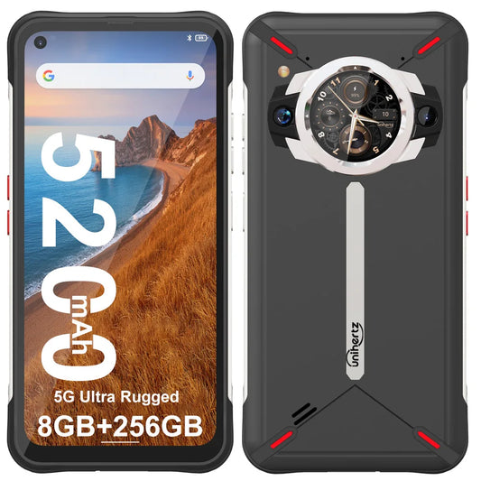 Unihertz Ticktock S Rugged 5G Smartphone 8GB 256GB Cell Phone 5200mAh Mobile Phone 64MP Camera 30W 6.53" Screen Dimensity 700 - TrendForce25