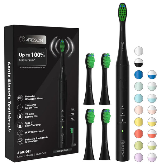 Sonic Electric Toothbrush for Adults and Kids, 1.5H Charge for 90 Days, 40,000 VPM Power Toothbrush, Ultrasonic Electric Tooth - TrendForce25