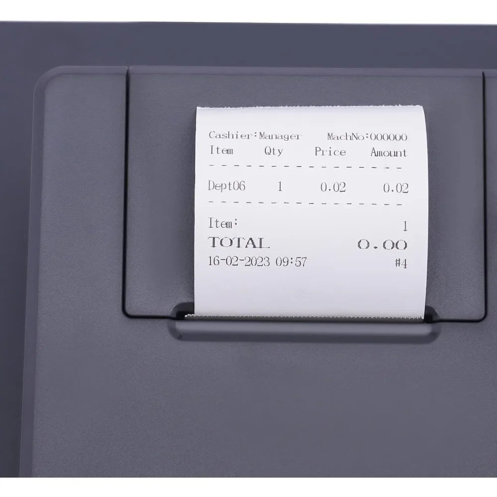 48 Keys Thermal Cash Register Commercial Cash Register with PC Software & Ecr Keyboard Small Businesses Electronic Cash Register - TrendForce25