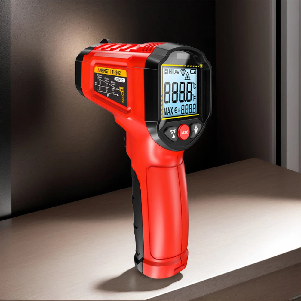 Digital Infrared Thermometer -50~600℃ Non-Contact IR Thermometer Gun Pyrometer Tester Meter for Cooking Grilling Vehicle Repair