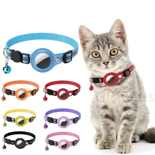 Cat Positioning Collar Protective Case with Reflective Bell for Apple Airtag - TrendForce25